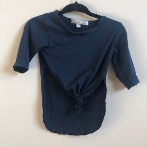 Boutique tie front baby long sleeve